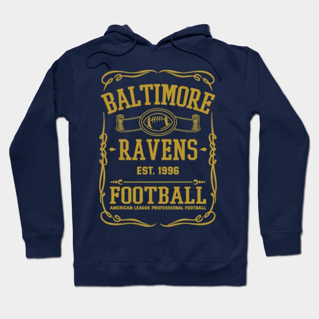 Vintage Ravens American Football Hoodie by carlesclan